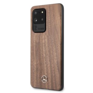 Mercedes MEHCS69VWOLB S20 Ultra G988 kietas dėklas rudos spalvos Wood Line Walnut - Image 2