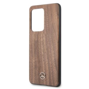 Mercedes MEHCS69VWOLB S20 Ultra G988 kietas dėklas rudos spalvos Wood Line Walnut - Image 3
