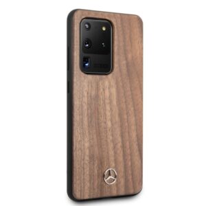 Mercedes MEHCS69VWOLB S20 Ultra G988 kietas dėklas rudos spalvos Wood Line Walnut - Image 5