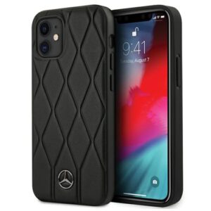 Mercedes MEHCP12SMULBK Apple iPhone 12 mini 5,4" juodos spalvos kietas dėklas Wave Line - Image 1
