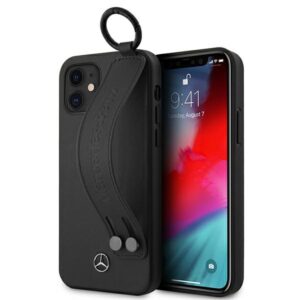 Mercedes MEHCP12SLSSBK Apple iPhone 12 mini 5,4" juodos spalvos hardcase Strap Line - Image 1