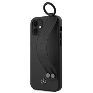 Mercedes MEHCP12SLSSBK Apple iPhone 12 mini 5,4" juodos spalvos hardcase Strap Line - Image 2