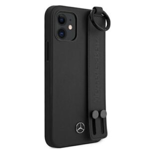 Mercedes MEHCP12SLSSBK Apple iPhone 12 mini 5,4" juodos spalvos hardcase Strap Line - Image 4