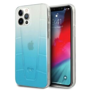 Mercedes MEHCP12LCLGBL Apple iPhone 12 Pro Max 6,7" blue kietas dėklas skaidrus Line - Image 1
