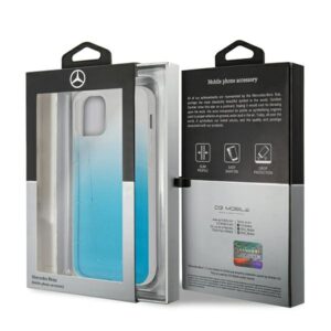 Mercedes MEHCP12LCLGBL Apple iPhone 12 Pro Max 6,7" blue kietas dėklas skaidrus Line - Image 8