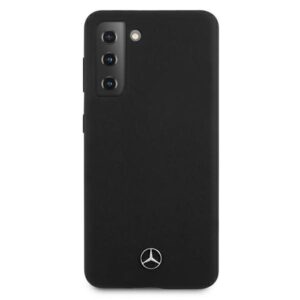 Mercedes MEHCS21MSILBK S21+ G996 juodos spalvos kietas dėklas Silicone Line - Image 3
