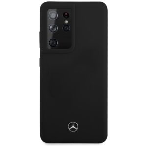Mercedes MEHCS21LSILBK S21 Ultra G998 juodos spalvos kietas dėklas Silicone Line - Image 3