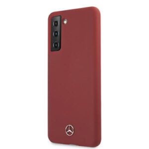 Mercedes MEHCS21SSILRE S21 G991 red kietas dėklas Silicone Line - Image 2
