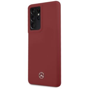 Mercedes MEHCS21LSILRE S21 Ultra G998 red kietas dėklas Silicone Line - Image 2