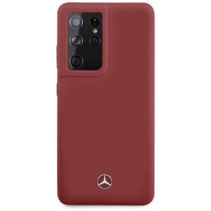 Mercedes MEHCS21LSILRE S21 Ultra G998 red kietas dėklas Silicone Line - Image 3
