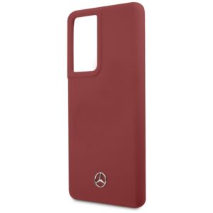 Mercedes MEHCS21LSILRE S21 Ultra G998 red kietas dėklas Silicone Line - Image 6