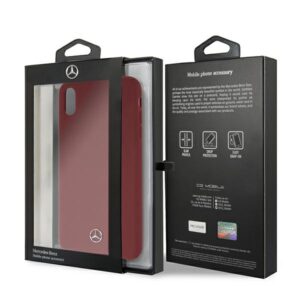 Mercedes MEHCI65SILRE Apple iPhone Xs Max red kietas dėklas Silicone Line - Image 7