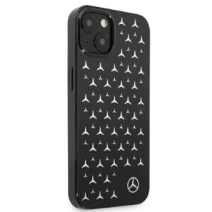 Mercedes MEHCP13SESPBK Apple iPhone 13 mini 5,4" juodos spalvos kietas dėklas Silver Stars Pattern - Image 4