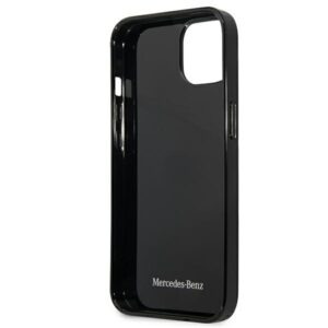 Mercedes MEHCP13SESPBK Apple iPhone 13 mini 5,4" juodos spalvos kietas dėklas Silver Stars Pattern - Image 7