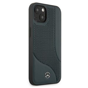 Mercedes MEHCP13SCDONA Apple iPhone 13 mini 5,4" navy kietas dėklas Leather Perforated Area - Image 4