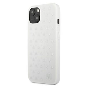Mercedes MEHCP13SESPWH Apple iPhone 13 mini 5,4" baltos spalvos kietas dėklas Silver Stars Pattern - Image 2