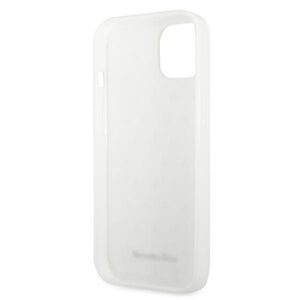 Mercedes MEHCP13SESPWH Apple iPhone 13 mini 5,4" baltos spalvos kietas dėklas Silver Stars Pattern - Image 7