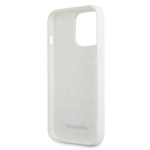 Mercedes MEHCP13LESPWH Apple iPhone 13 Pro/ 13 6,1" baltos spalvos kietas dėklas Silver Stars Pattern - Image 7