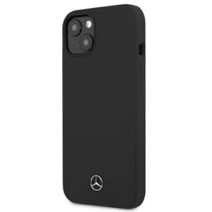 Mercedes MEHCP13SSILBK Apple iPhone 13 mini 5,4" juodos spalvos kietas dėklas Silicone Line - Image 2
