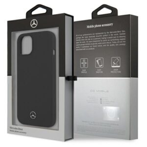 Mercedes MEHCP13SSILBK Apple iPhone 13 mini 5,4" juodos spalvos kietas dėklas Silicone Line - Image 8