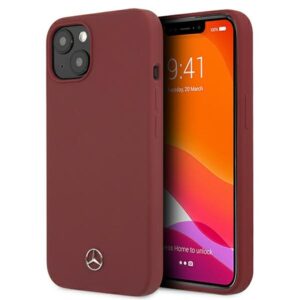 Mercedes MEHCP13SSILRE Apple iPhone 13 mini 5,4" red kietas dėklas Silicone Line - Image 1