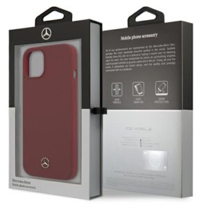Mercedes MEHCP13MSILRE Apple iPhone 13 / 14 / 15 6,1" red kietas dėklas Silicone Line - Image 8