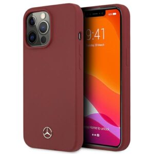 Mercedes MEHCP13LSILRE Apple iPhone 13 Pro /13 6,1" red kietas dėklas Silicone Line - Image 1