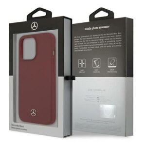 Mercedes MEHCP13XSILRE Apple iPhone 13 Pro Max 6,7" red kietas dėklas Silicone Line - Image 8