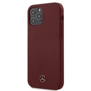 Mercedes MEHCP12MSILRE Apple iPhone 12/12 Pro 6,1" red kietas dėklas Silicone Line - Image 1