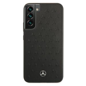 Mercedes MEHCS22MPSQBK S22+ S906 juodos spalvos kietas dėklas Leather Stars Pattern - Image 3