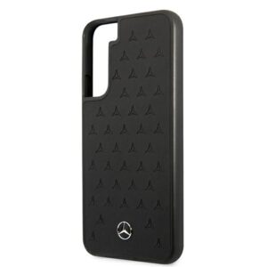 Mercedes MEHCS22MPSQBK S22+ S906 juodos spalvos kietas dėklas Leather Stars Pattern - Image 6