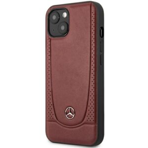 Mercedes MEHCP14MARMRE Apple iPhone 14 Plus / 15 Plus 6.7" Red kietas dėklas Leather Urban Bengale - Image 2
