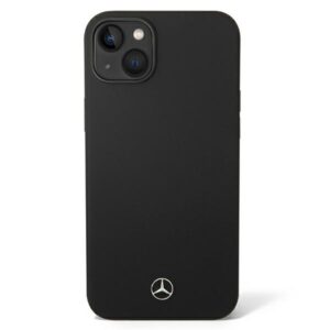 Mercedes MEHMP14MSILBK Apple iPhone 14 Plus / 15 Plus 6.7" juodos spalvos kietas dėklas Silicone Line MagSafe - Image 2
