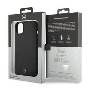 Mercedes MEHMP14MSILBK Apple iPhone 14 Plus / 15 Plus 6.7" juodos spalvos kietas dėklas Silicone Line MagSafe - Image 4
