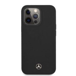 Mercedes MEHMP13LSILBK Apple iPhone 13 Pro / 13 6.1" juodos spalvos kietas dėklas Silicone MagSafe - Image 4