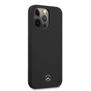 Mercedes MEHMP13LSILBK Apple iPhone 13 Pro / 13 6.1" juodos spalvos kietas dėklas Silicone MagSafe - Image 5