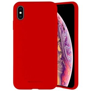 Mercury Silicone Apple iPhone 15 6.1" raudonos spalvos