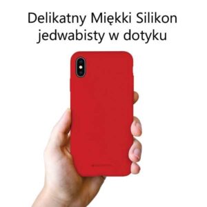 Mercury Silicone Apple iPhone 15 6.1" raudonos spalvos - Image 3