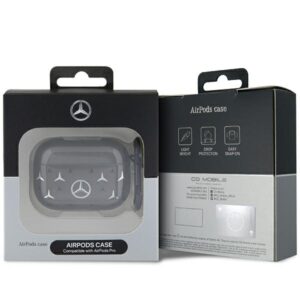 Mercedes MEAP8DPMGS AirPods Pro Dėklas juodos spalvos Large Star Pattern - Image 3