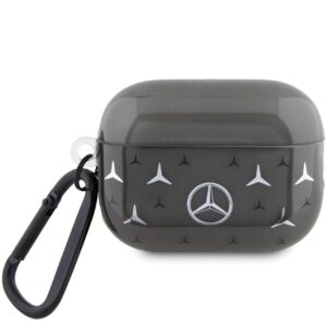 Mercedes MEAP28DPMGS AirPods Pro 2 (2022/2023) Dėklas juodos spalvos Large Star Pattern - Image 1