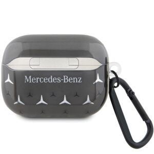Mercedes MEAP28DPMGS AirPods Pro 2 (2022/2023) Dėklas juodos spalvos Large Star Pattern - Image 2