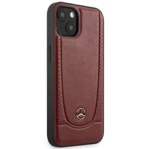 Mercedes MEHCP15SARMRE Apple iPhone 15 / 14 / 13 6.1" Red kietas dėklas Leather Urban Bengale - Image 4