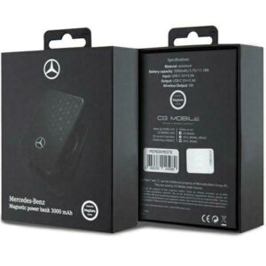 Mercedes Powerbank MEPB3KMESTK 5W 3000mAh juodos spalvos MagSafe - Image 5