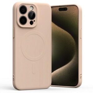 Mercury MagSafe Semi-Silicone Apple iPhone 15 Pro Max 6,7" /rožinės spalvos sand