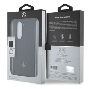 Mercedes MEHCZFD5ARMBK Z Fold 5 F946 juodos spalvos kietas dėklas Leather Urban - Image 7