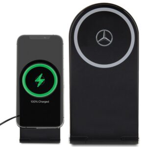 Mercedes Foldable Belaidis įkroviklis 2-in-1 MEMFBGSLK 15W juodos spalvos Silver Star MagSafe - Image 2