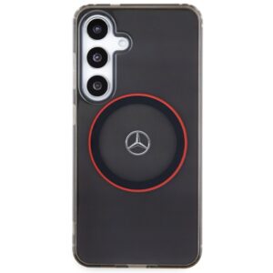 Mercedes MEHMS24S23HUORK S24 S921 juodos spalvos kietas dėklas Double Layer with Red MagSafe - Image 3