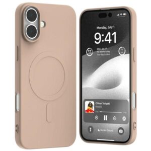 Mercury MagSafe Semi-Silicone Apple iPhone 16 Plus 6,7" rožinės spalvos sand