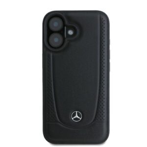 Mercedes MEHCP16MARMBK Apple iPhone 16 Plus 6.7" czarny/juodos spalvos kietas dėklas Leather Urban - Image 3