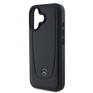 Mercedes MEHCP16SARMBK Apple iPhone 16 6.1" czarny/juodos spalvos kietas dėklas Leather Urban - Image 6